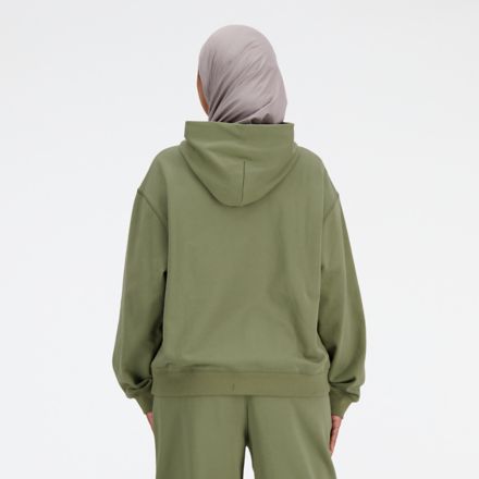 GREEN OVERSIZED HOODIE - WOMEN - SAGE