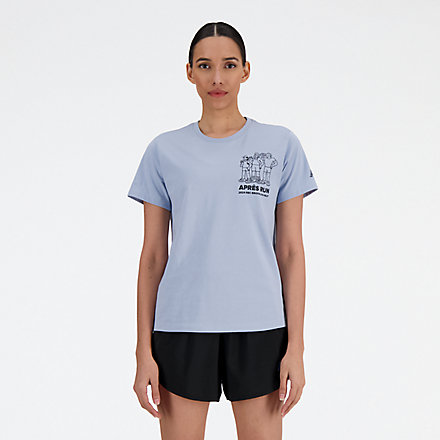 뉴발란스 New Balance RBC Brooklyn Half Graphic T-Shirt,LIGHT ARCTIC GREY