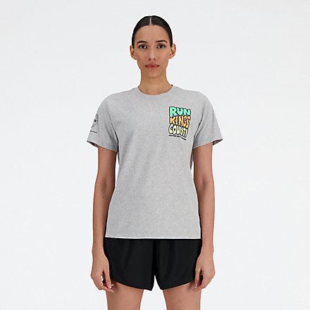 뉴발란스 New Balance RBC Brooklyn Half Graphic T-Shirt,ATHLETIC GREY