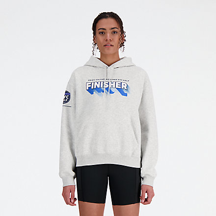 New Balance United Airlines NYC Half Finisher Fleece Hoodie, WT41648CAHH image number null