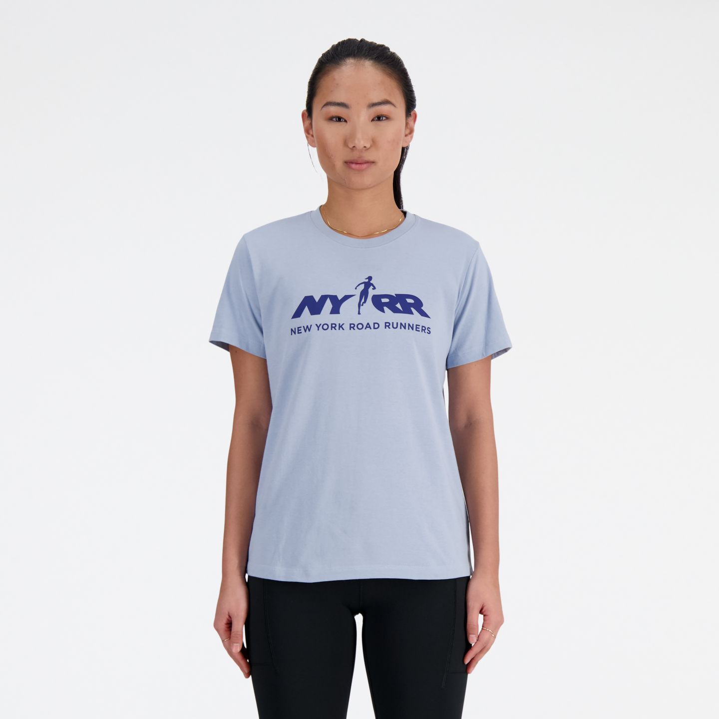 Женская футболка New Balance Run For Life Graphic, цвет: Светлый серый — фото 1