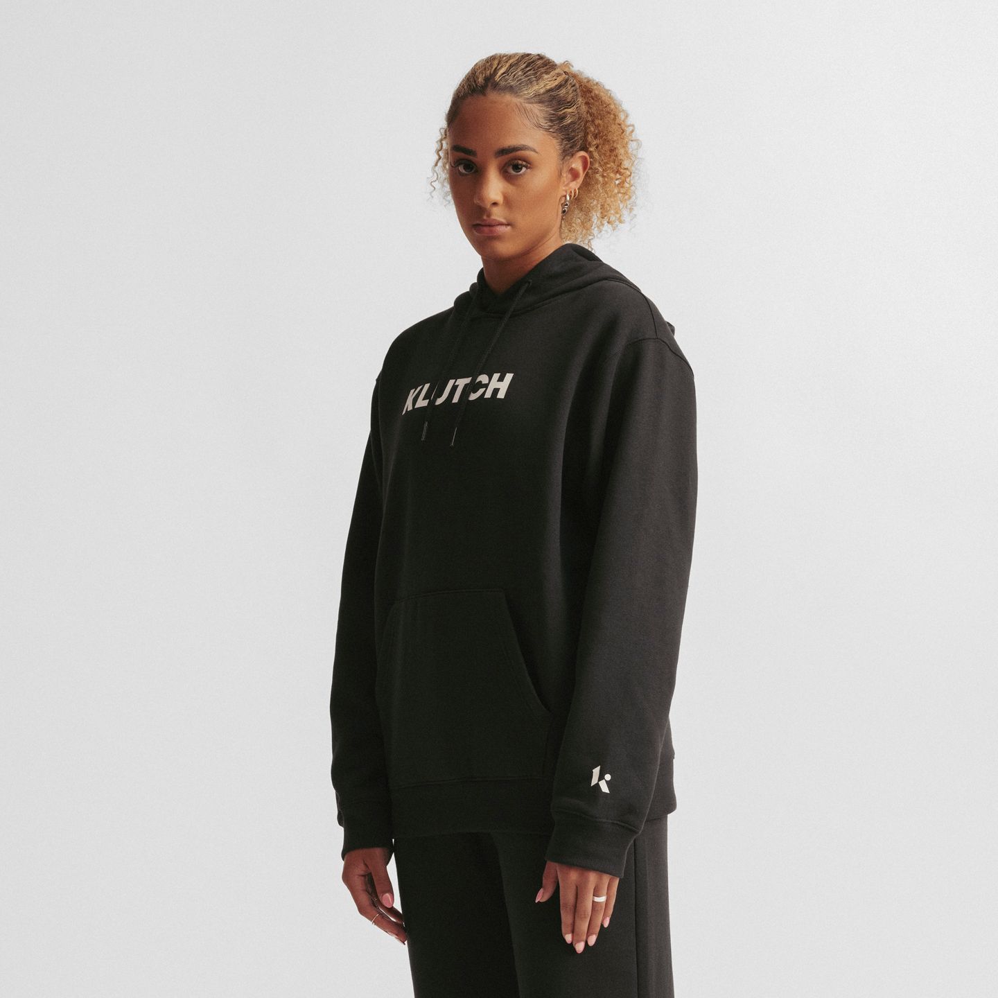 Женское худи New Balance Klutch X NB Fleece, цвет: Чёрный — фото 4