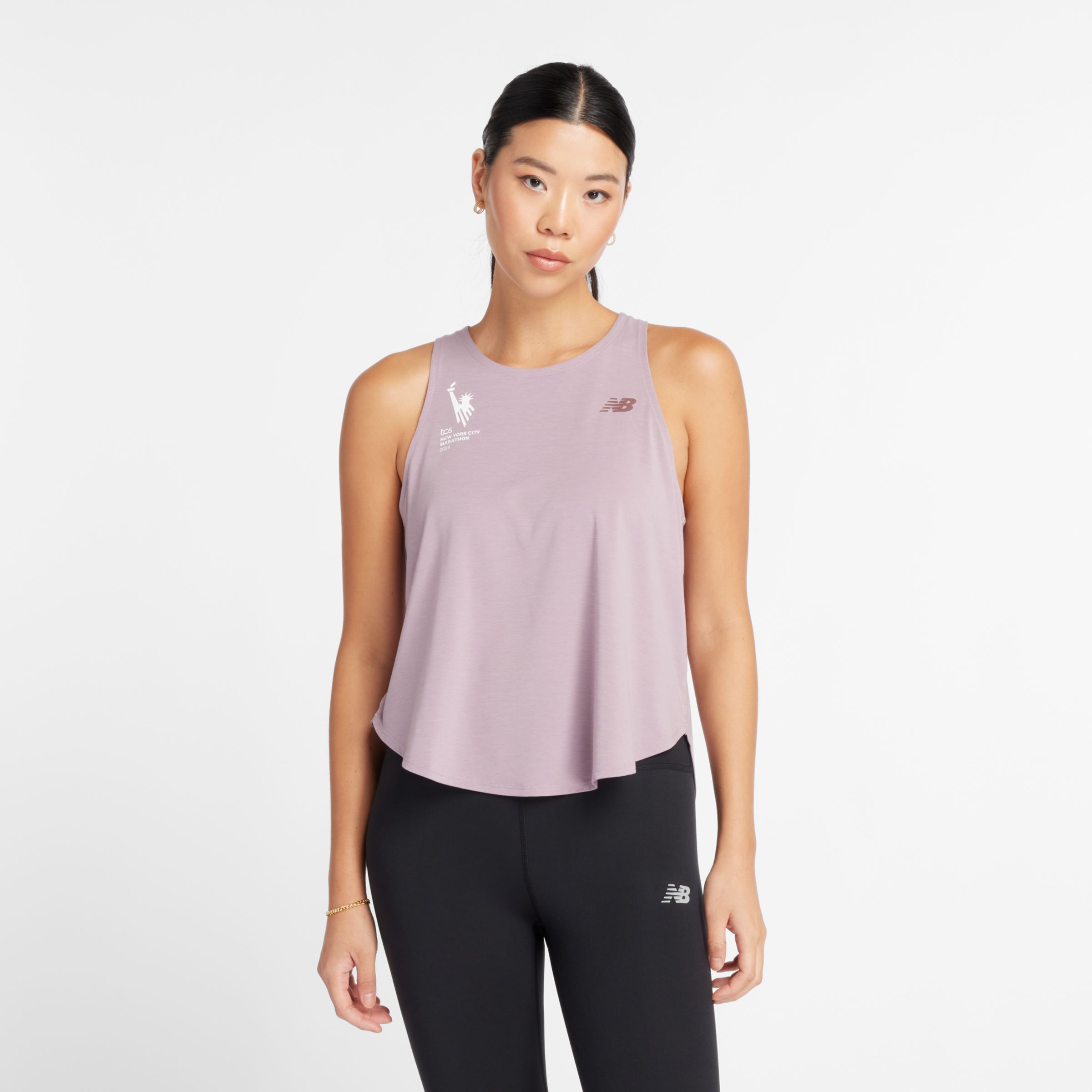 

New Balance Women's NYC Marathon Drapey Jersey Tank Purple - Purple