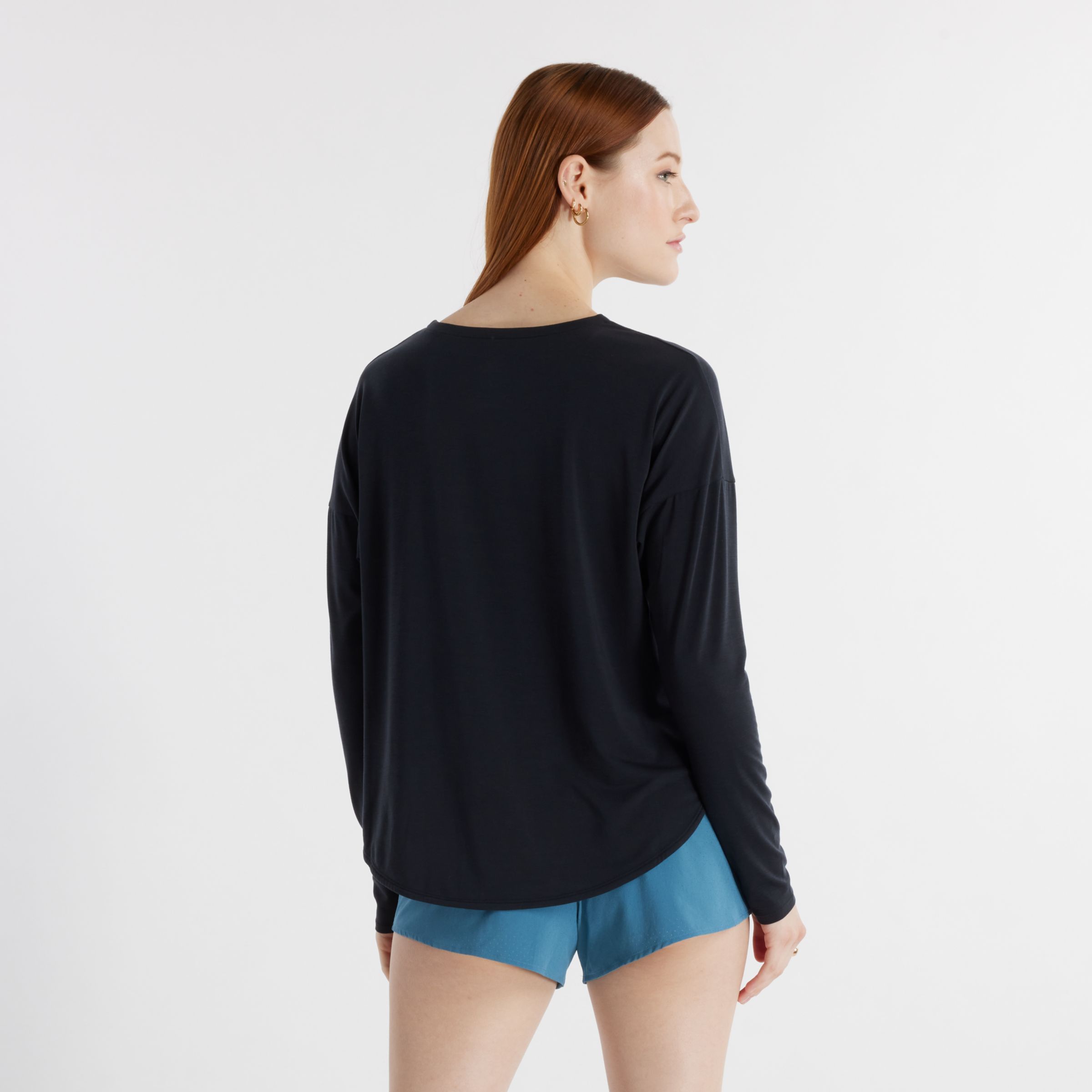 Drapey Jersey Long Sleeve T-Shirt