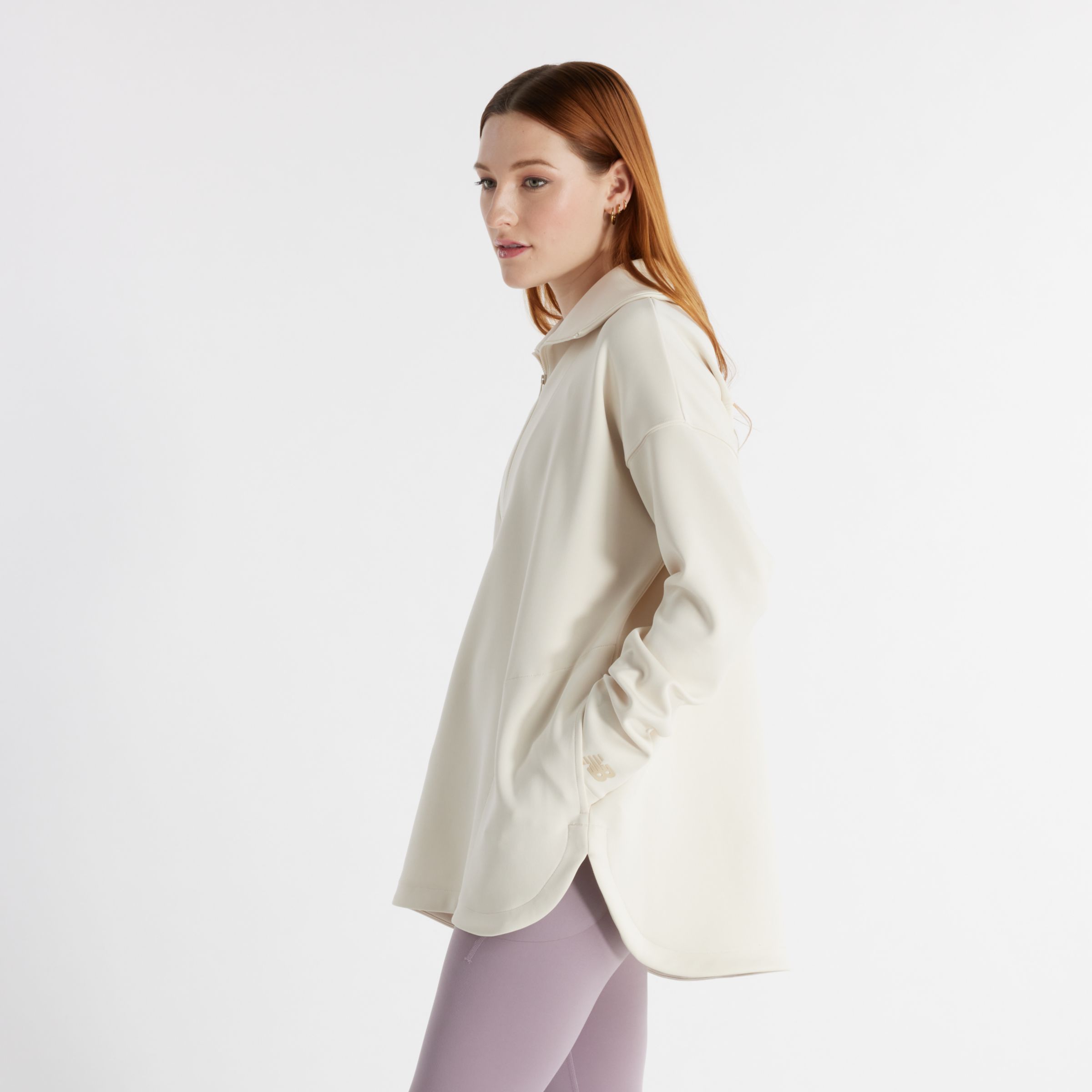 Tech Knit Oversized Half Zip