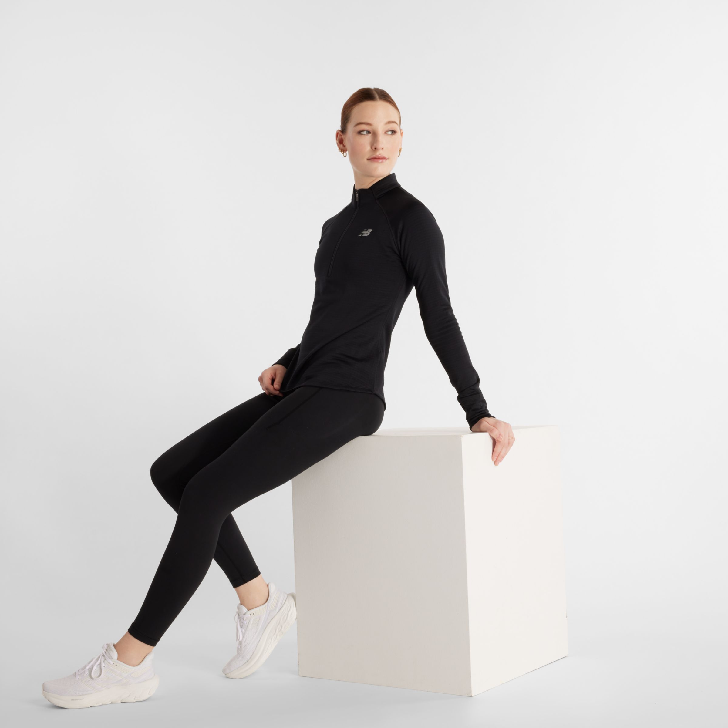 NEW BALANCE NEW BALANCE WOMEN'S ATHLETICS HEAT GRID 1/2 ZIP 