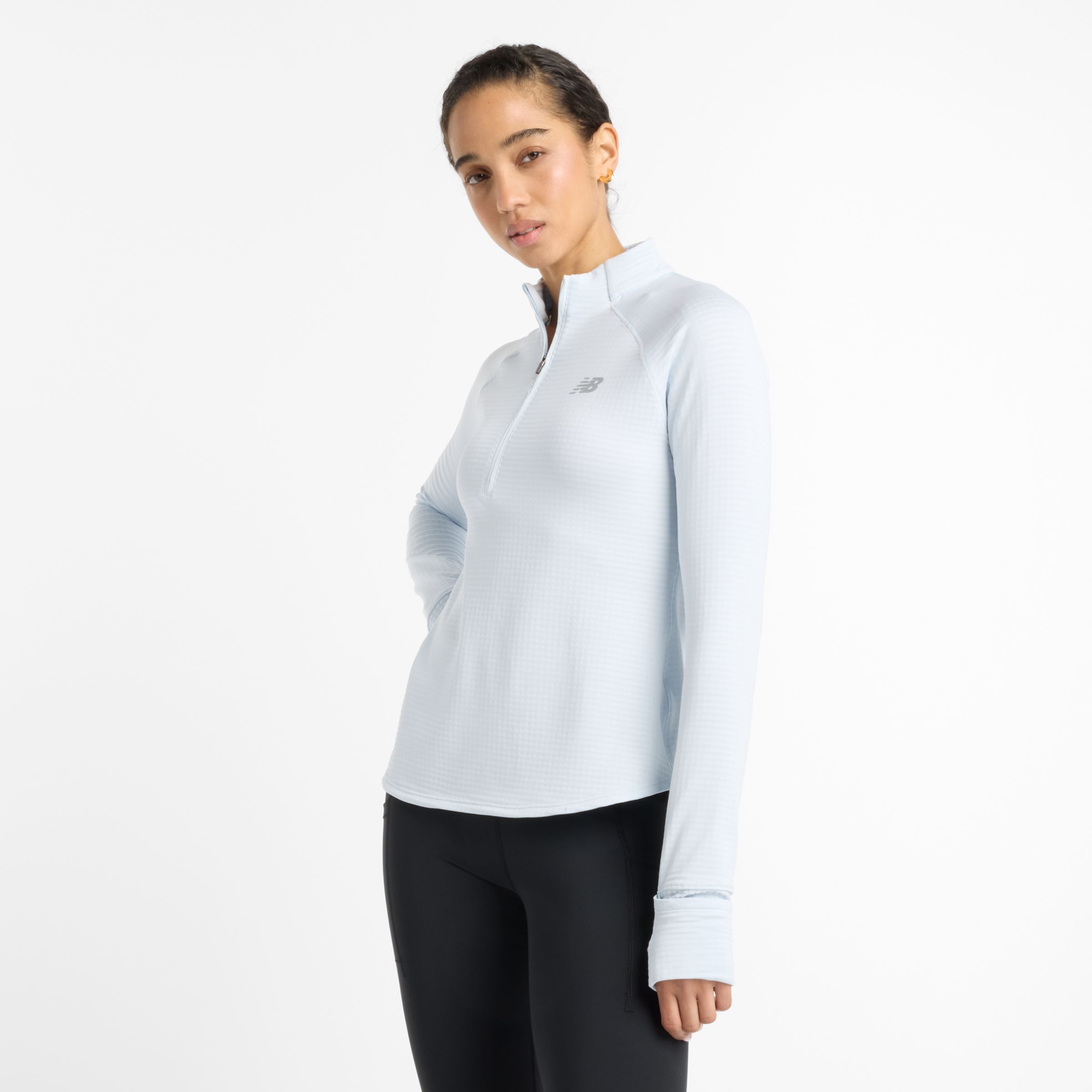

New Balance Women's Athletics Heat Grid 1/2 Zip Blue - Blue
