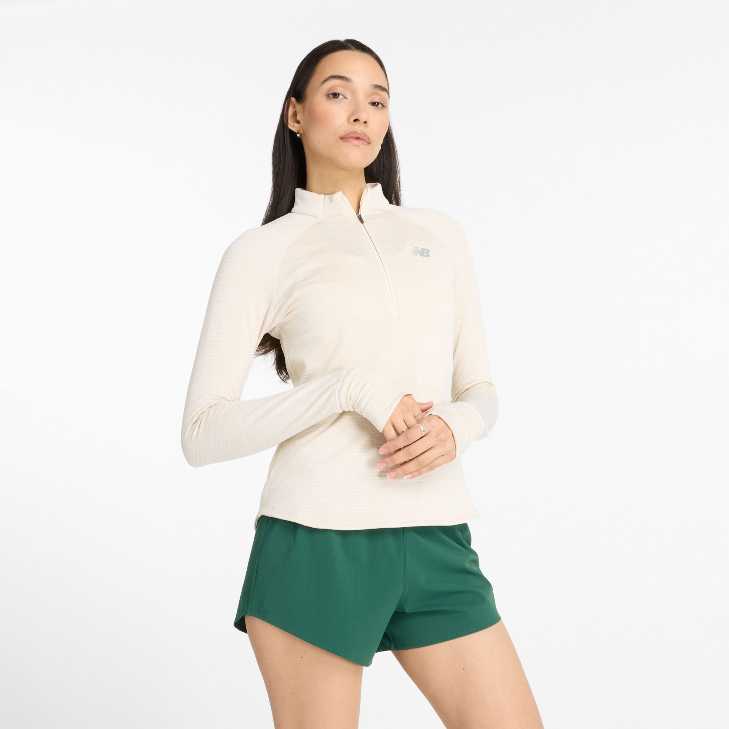 NEW BALANCE NEW BALANCE WOMEN'S ATHLETICS HEAT GRID 1/2 ZIP 