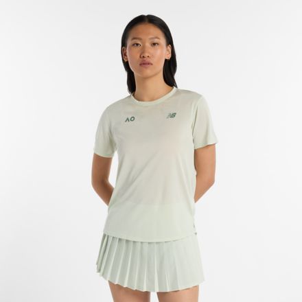 Australian Open Athletics T-Shirt, NATURAL MINT, WT43253ANUM
