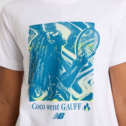 Coco Gauff Exuberance T-Shirt, WHITE, WT43453WT