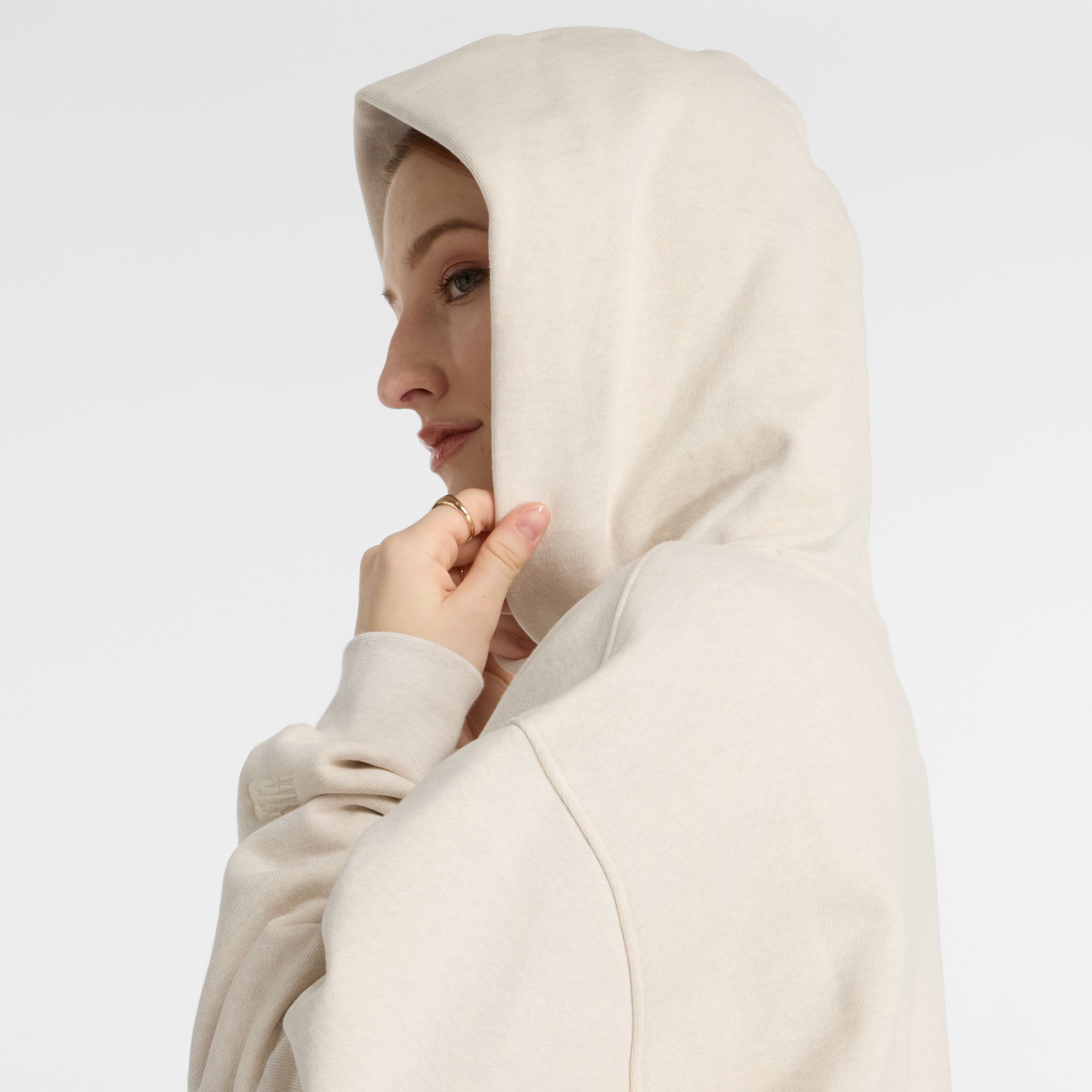 Embossed Graphic Fleece Hoodie