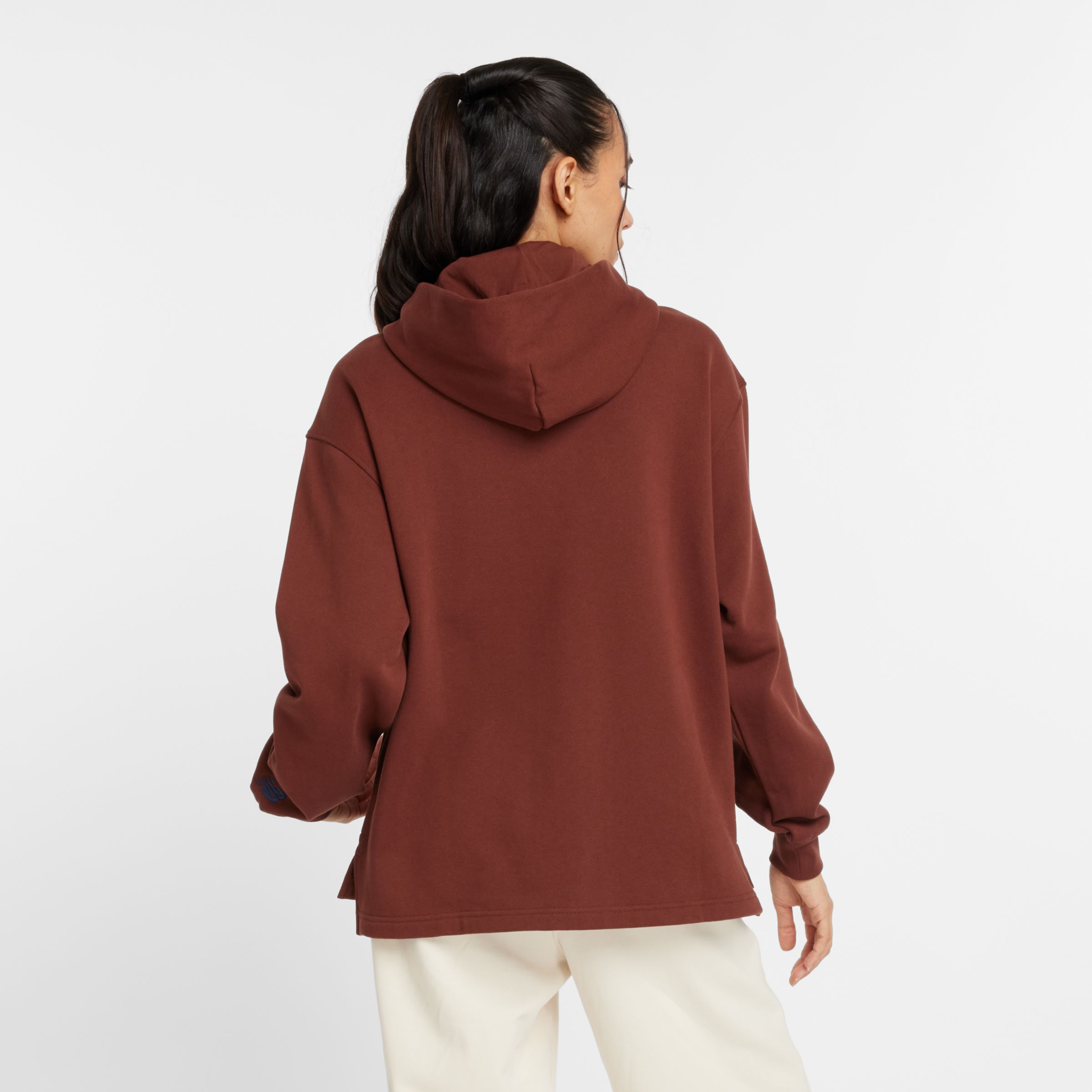 Embossed Graphic Fleece Hoodie