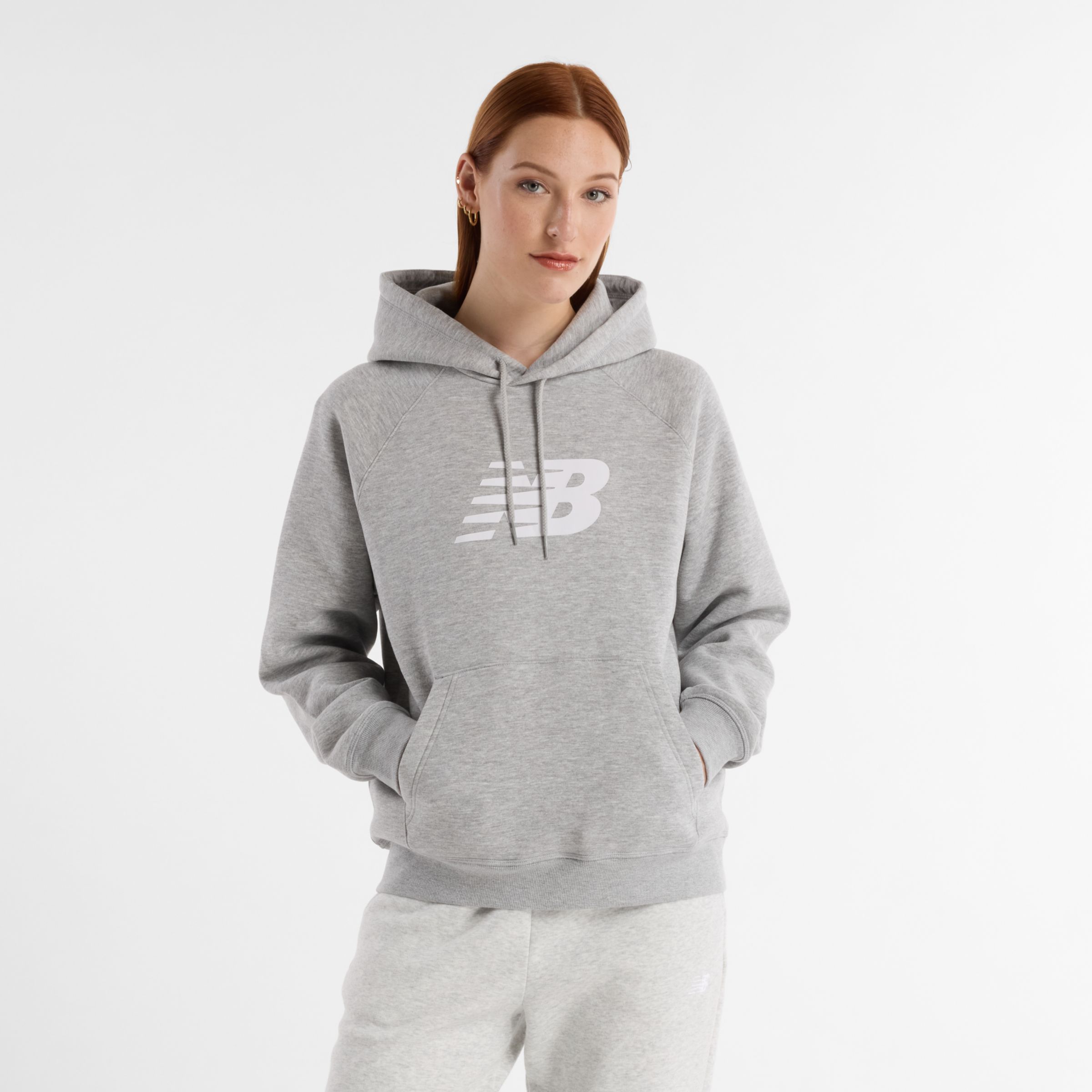 New Balance Sport Fleece Logo Hoodie, WT43524AG