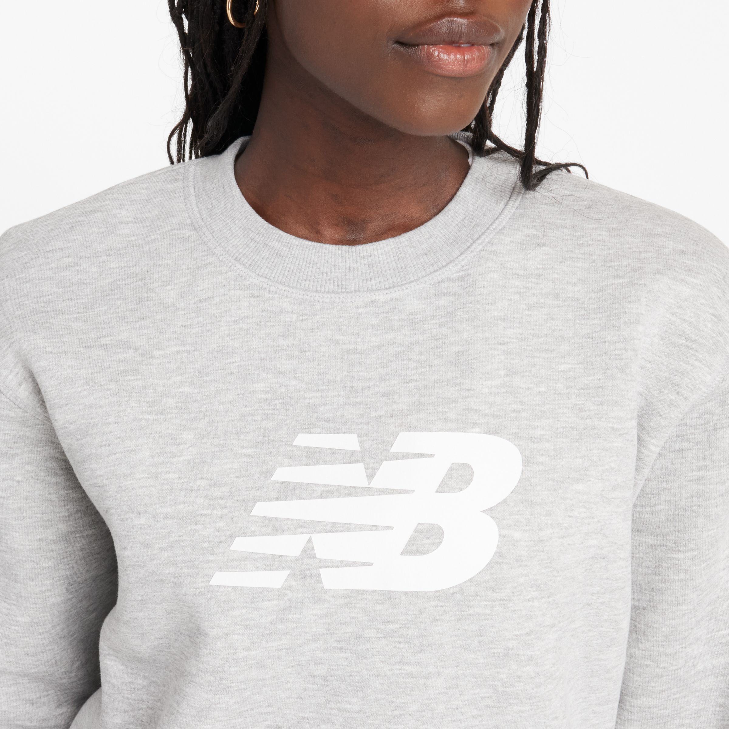 New Balance Sport Fleece Logo Crew, WT43526AG