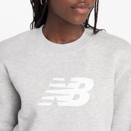 Sport Fleece Logo Crew, Athletic Grey, WT43526AG