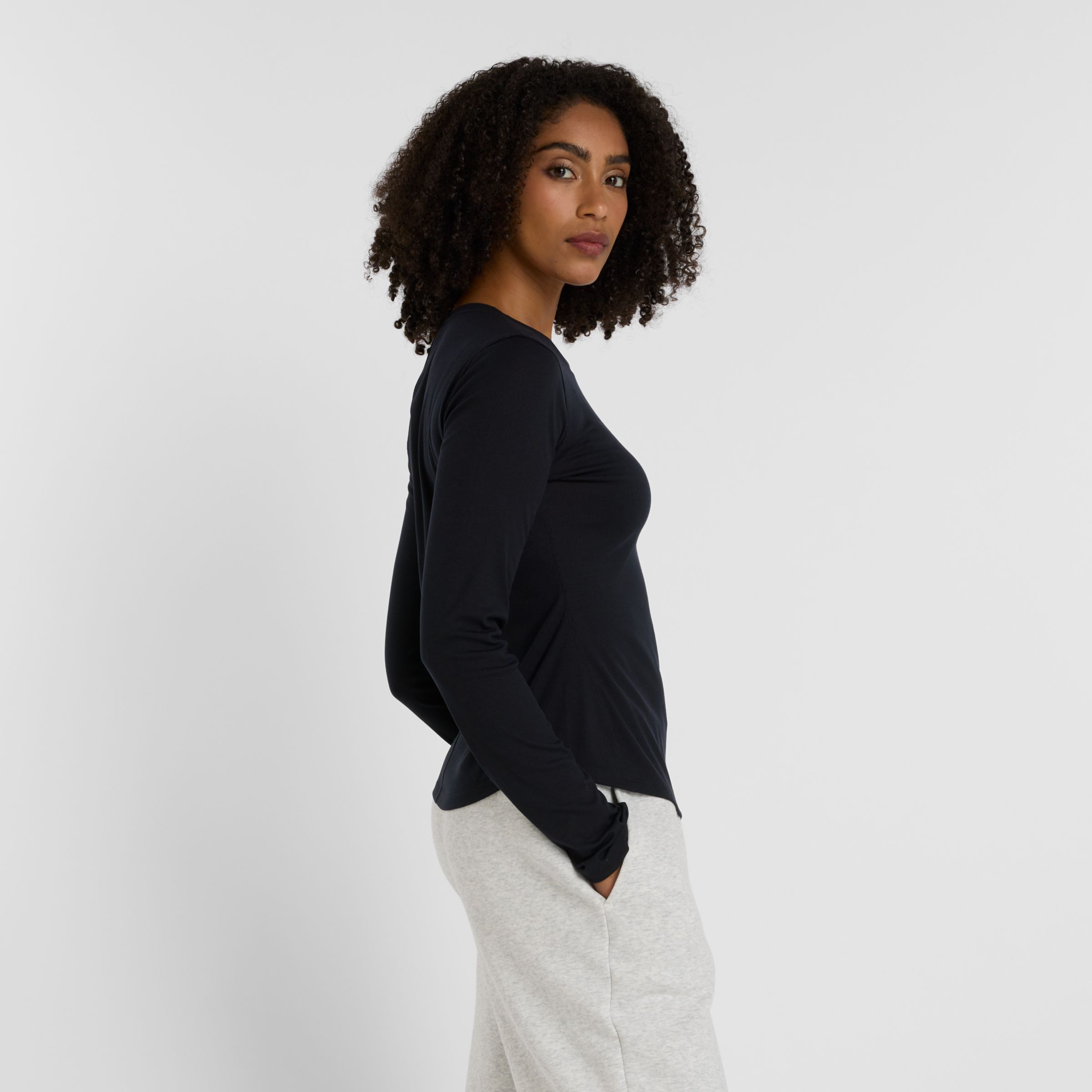 Micro-Rib Long Sleeve