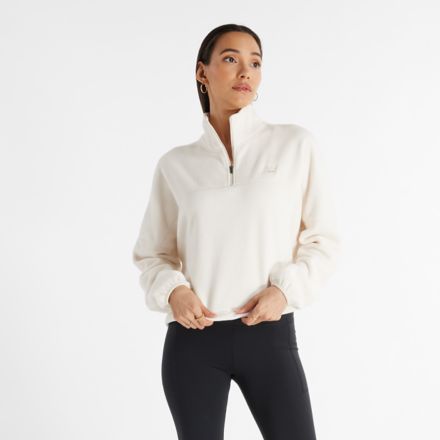 Polar Fleece Half Zip, LINEN, WT43529LIN