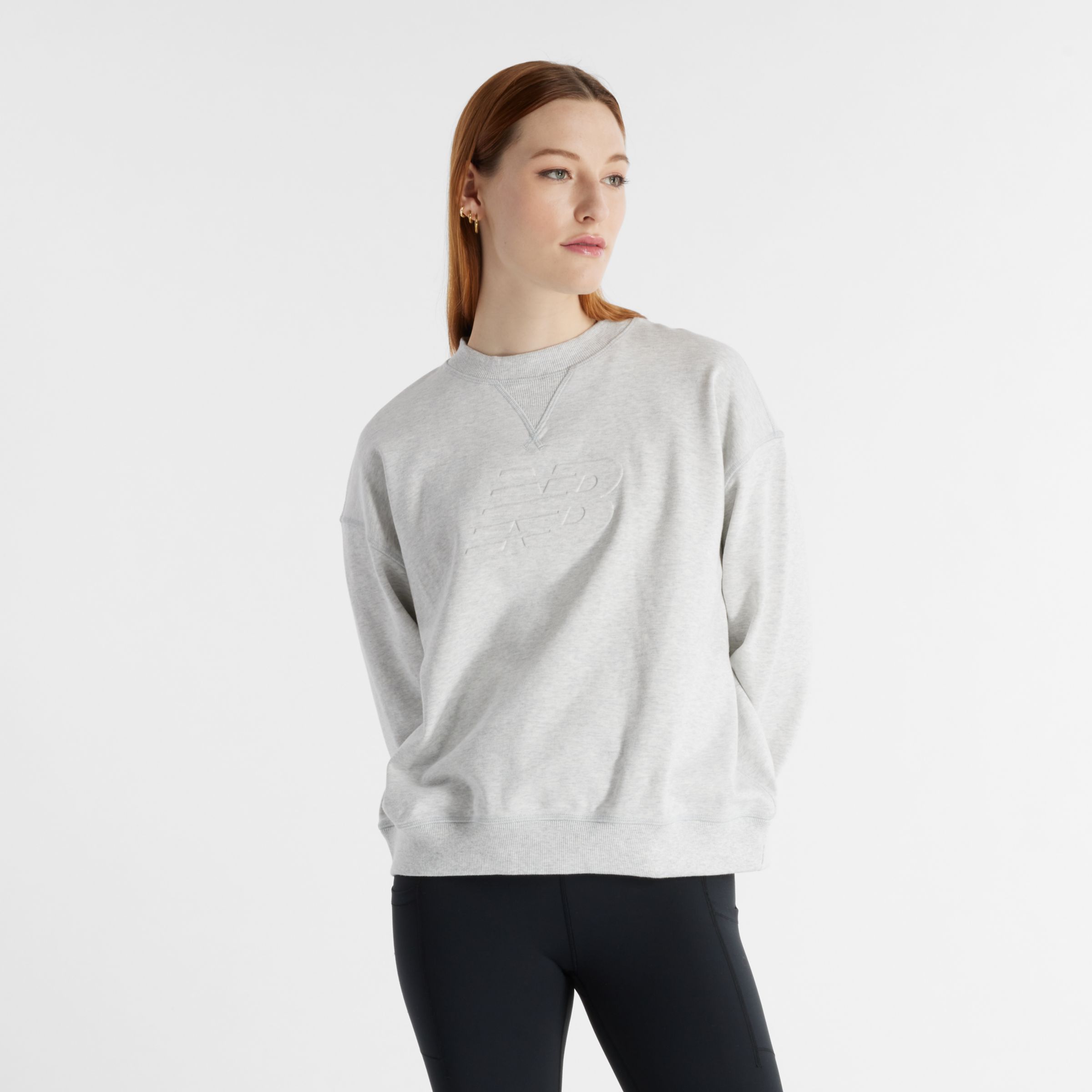 Embossed Logo French Terry Crew