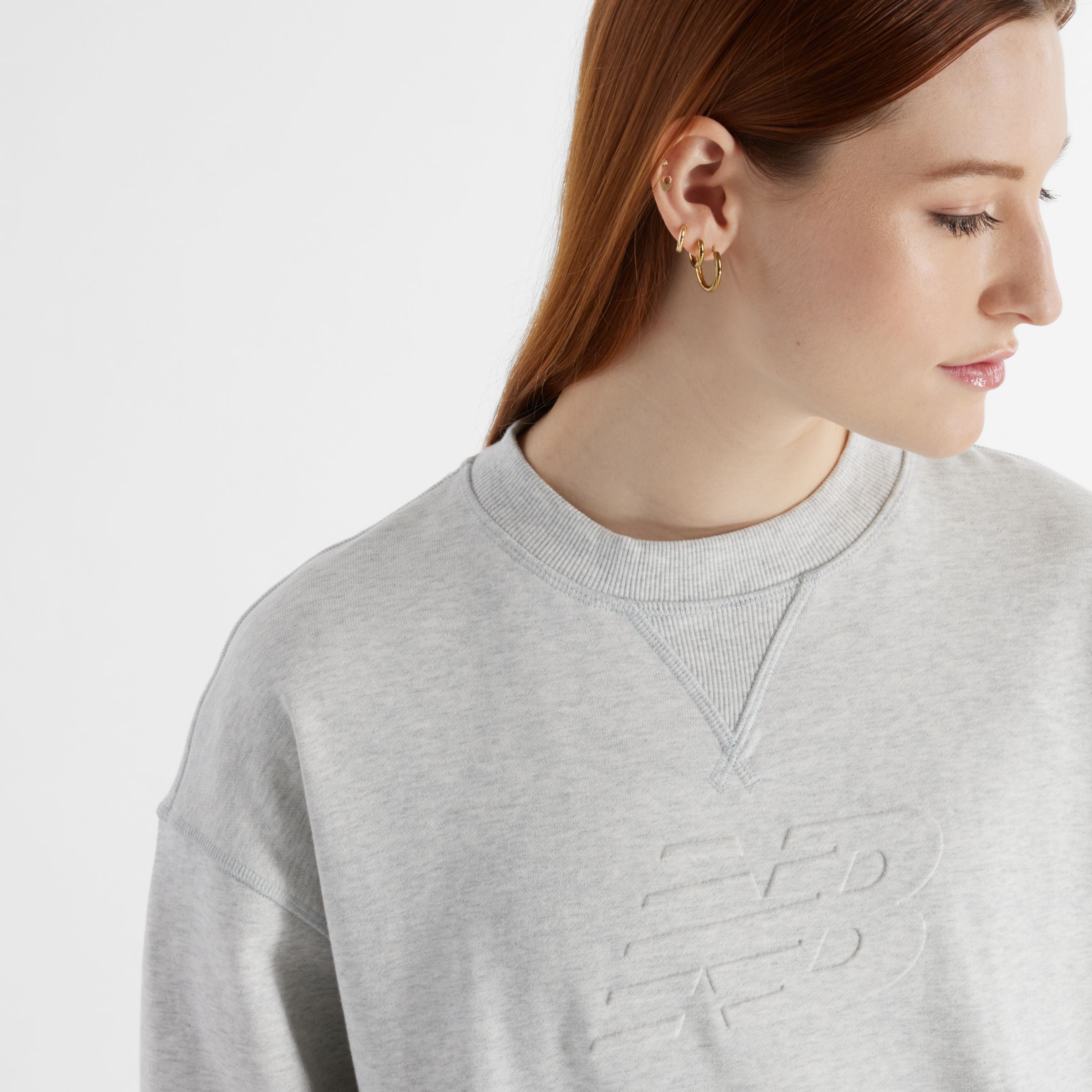 Embossed Logo French Terry Crew