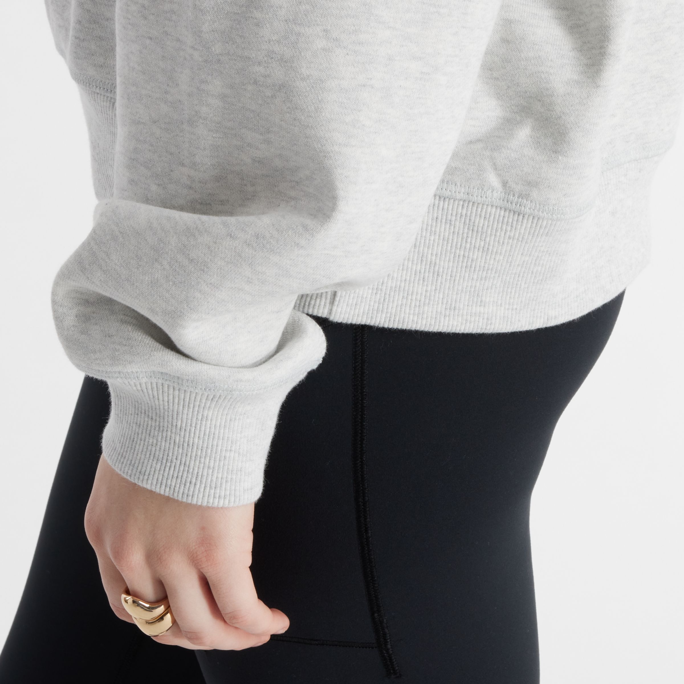 Embossed Logo French Terry Crew