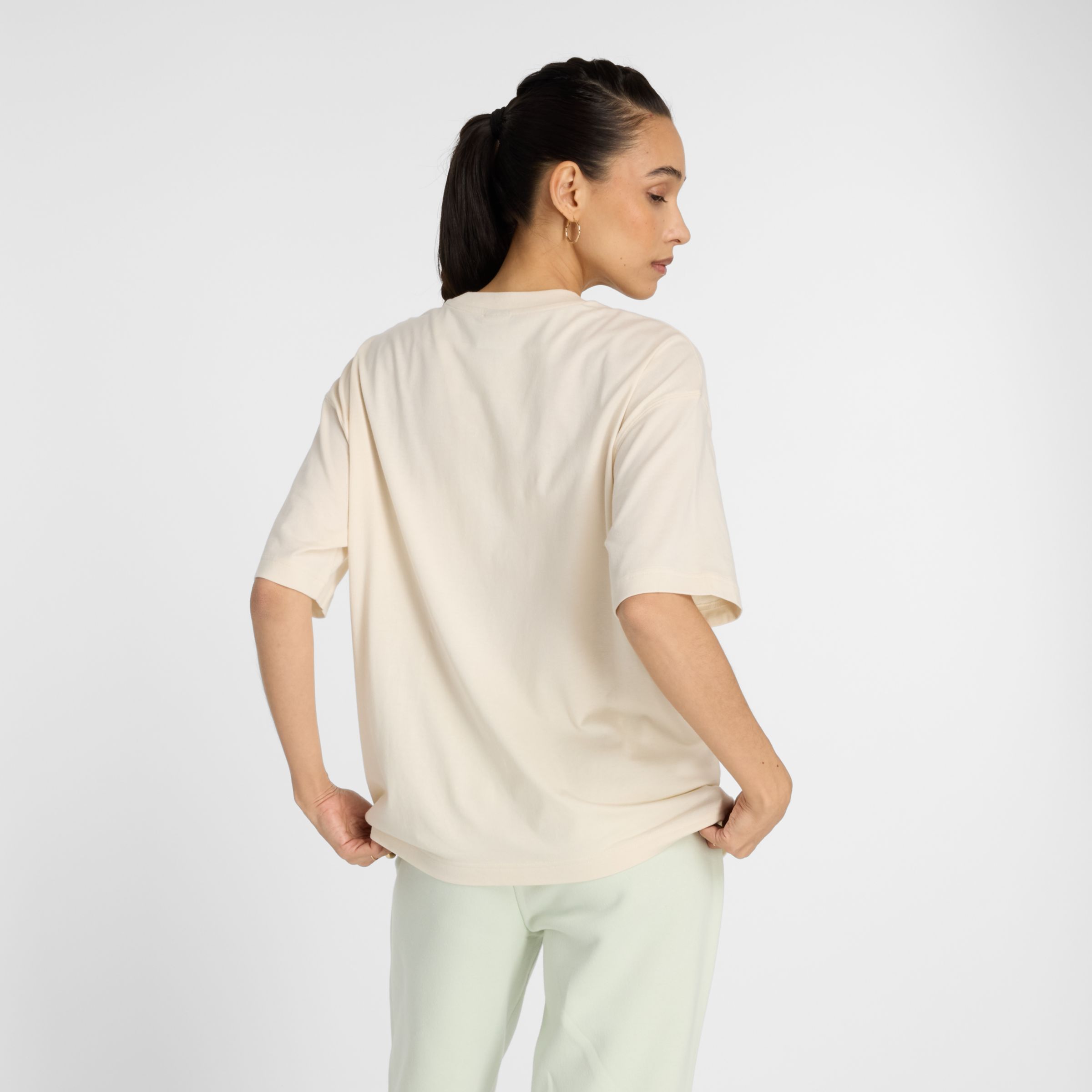 Damen Graphic Jersey Oversized T-Shirt - New Balance