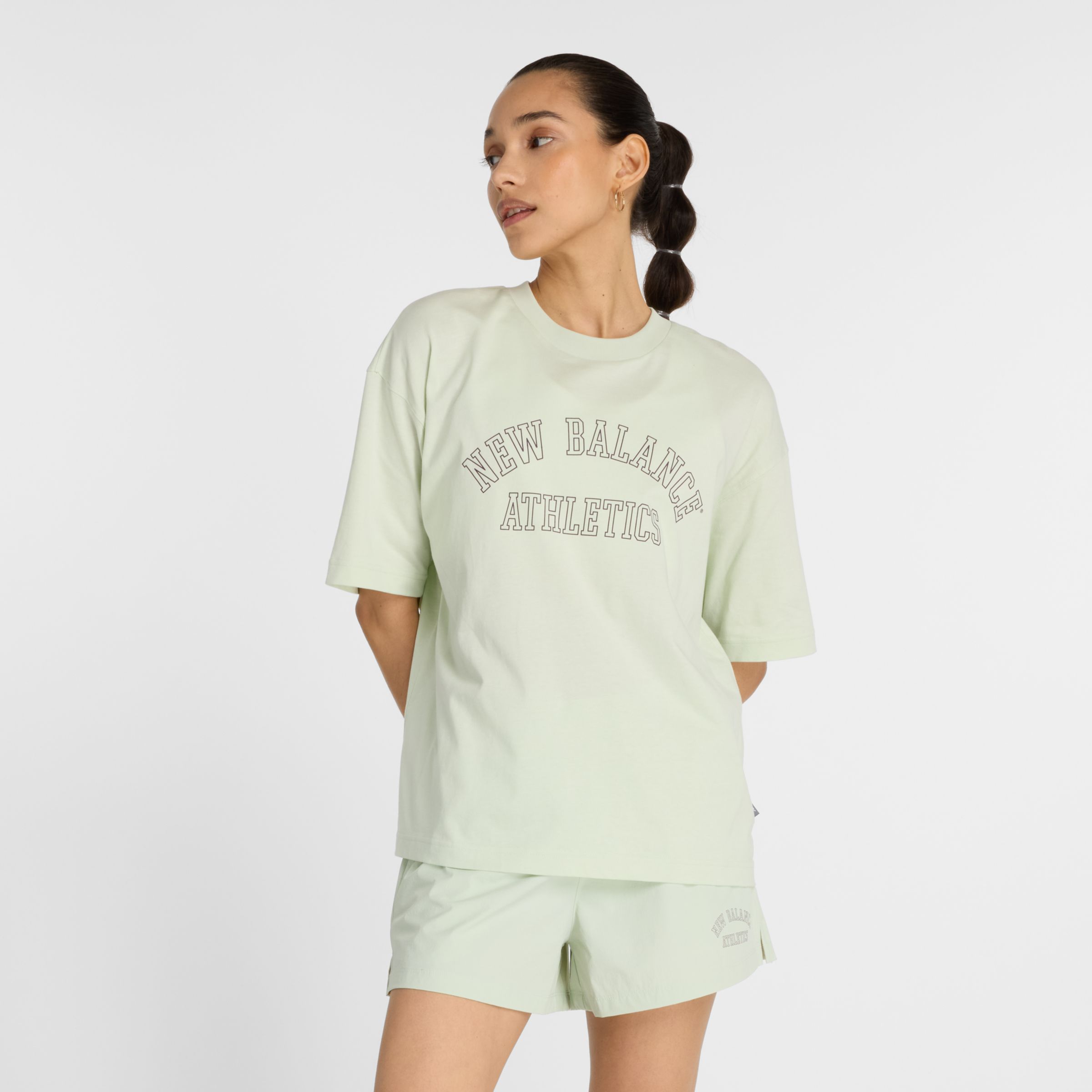 Women's Graphic Jersey Oversized T-Shirt - New Balance