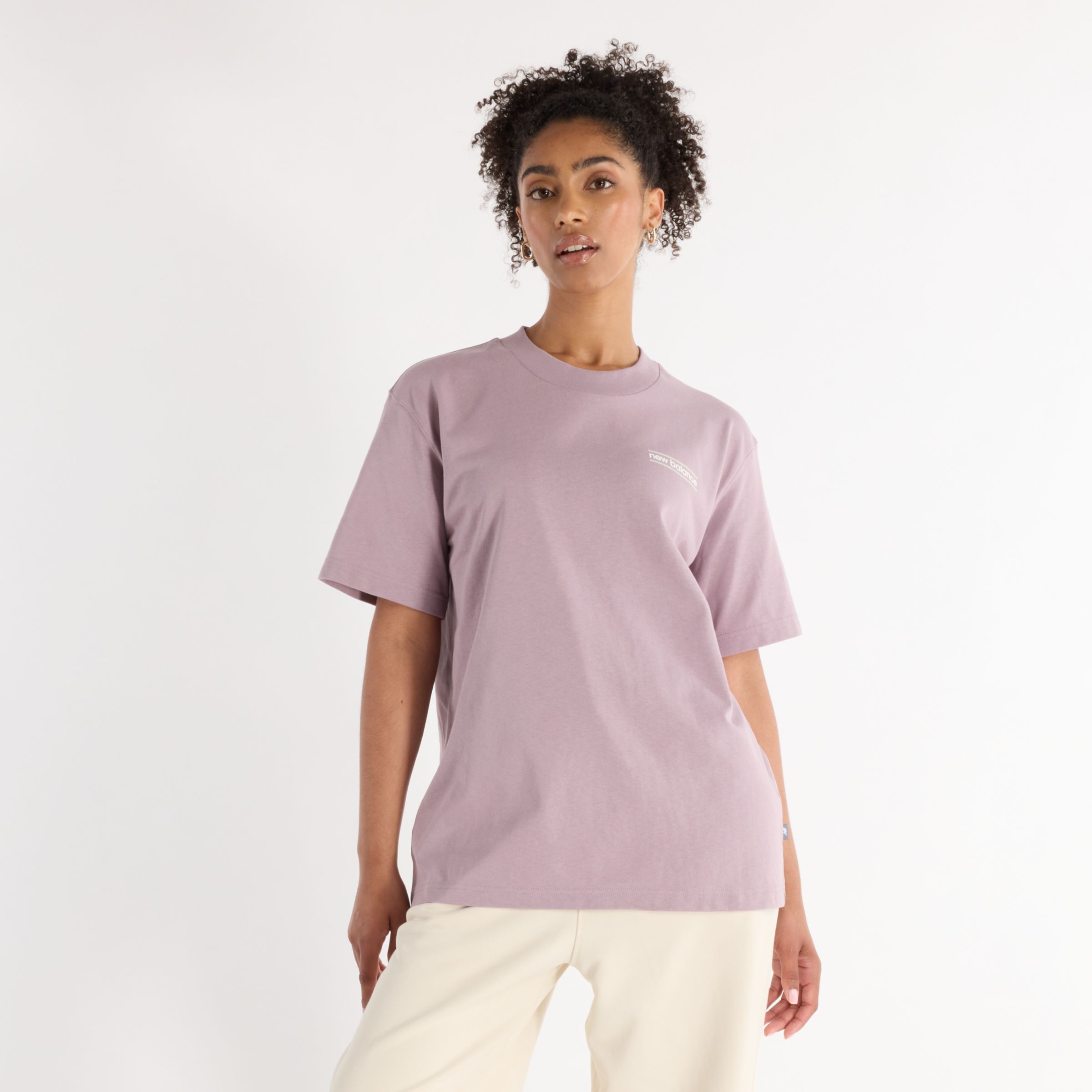 

New Balance Women's Athletics Relaxed System T-Shirt Purple - Purple