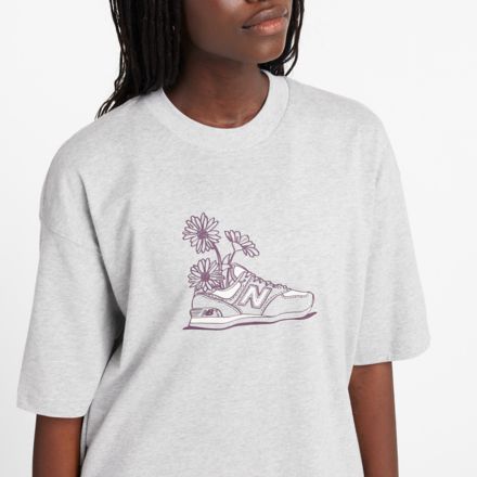 New Balance Oversized Flower T-Shirt