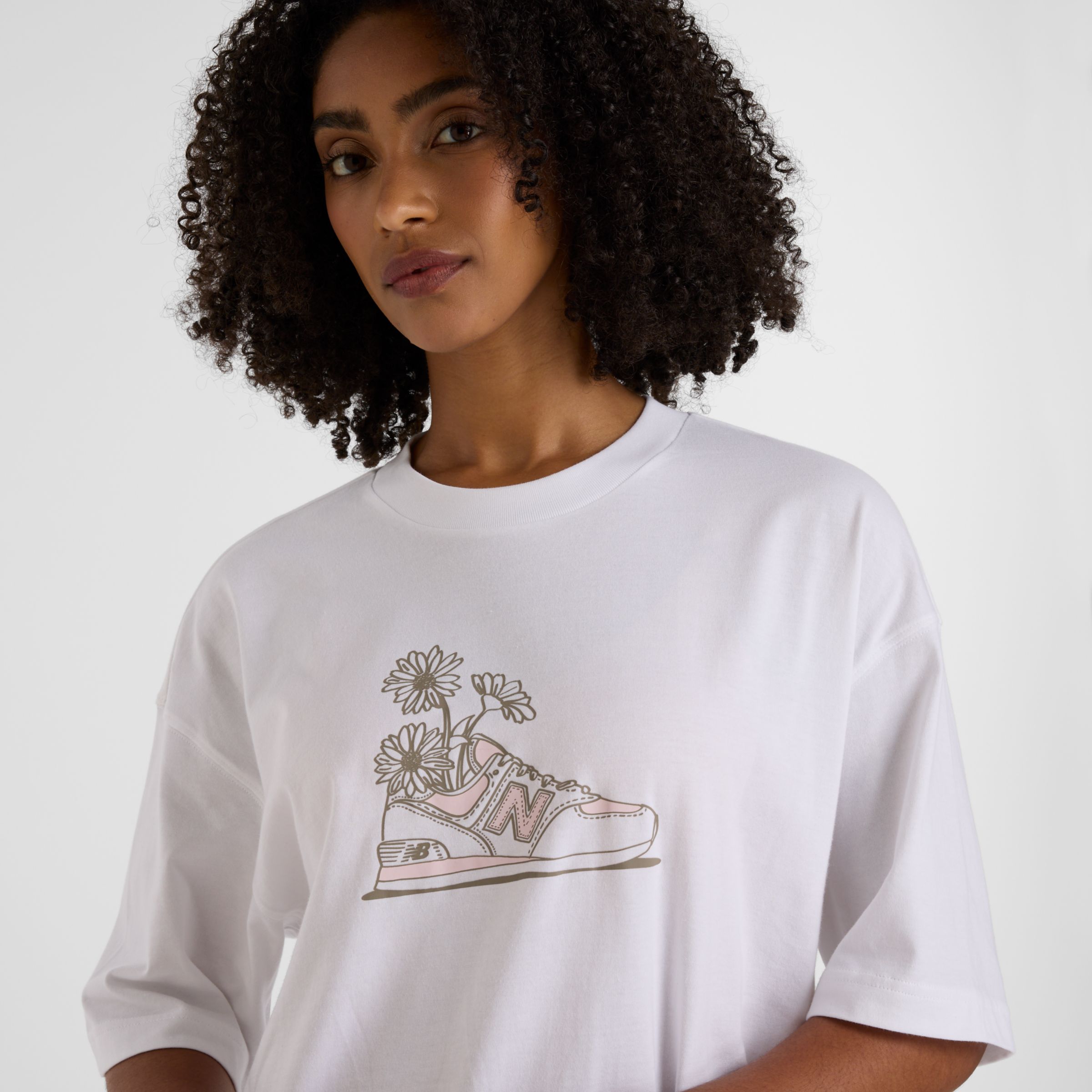 New Balance Oversized Flower T-Shirt