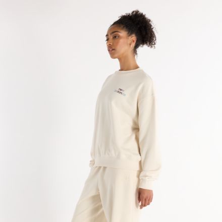 New Balance French Terry Oversized Logo Crew