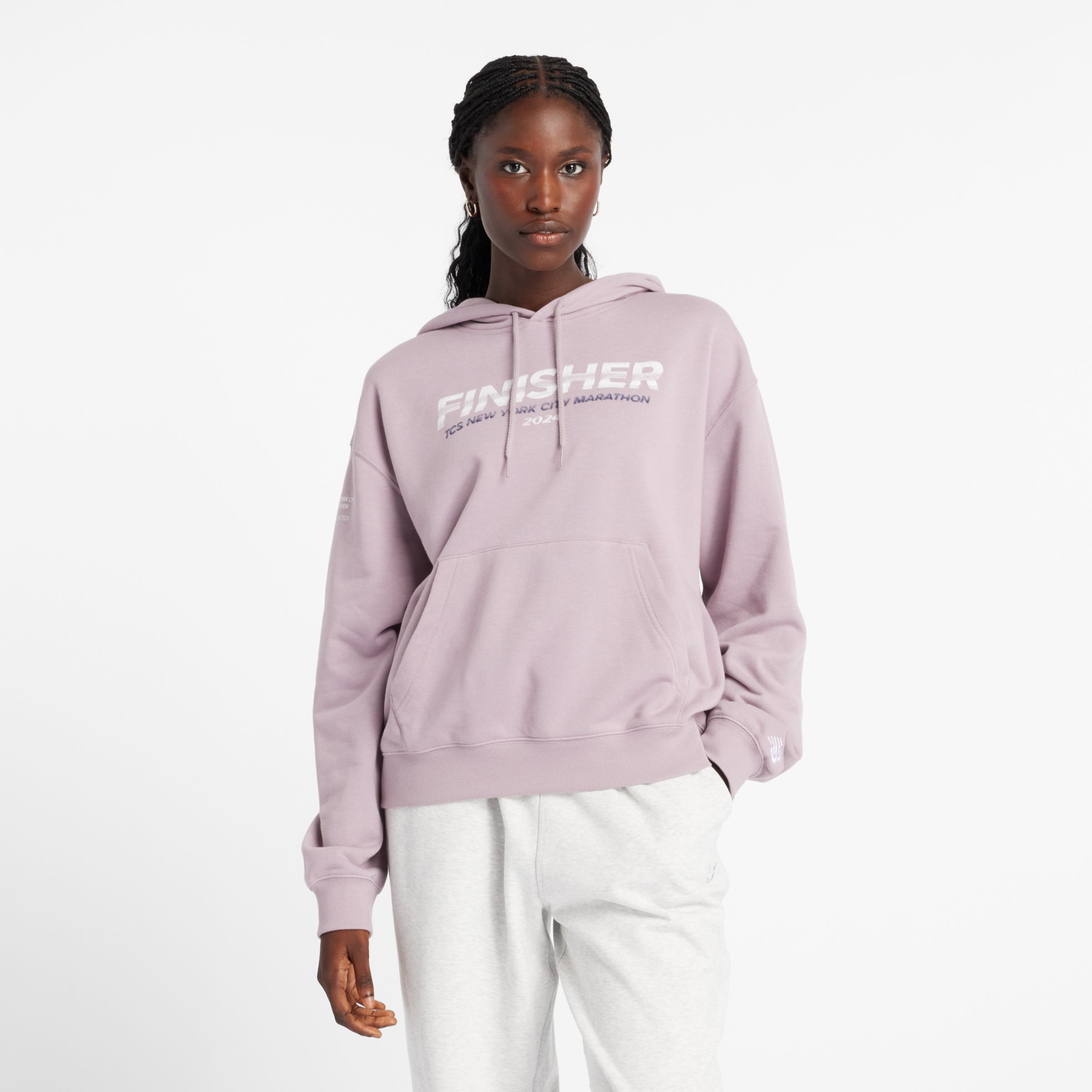 

New Balance Women's NYC Marathon French Terry Finisher Hoodie Purple - Purple