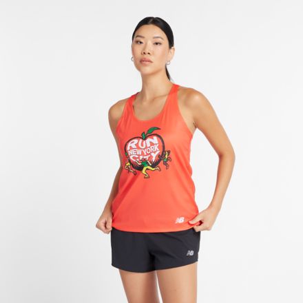 NYRR Boroughs Singlet, NEO FLAME, WT43931QNEF