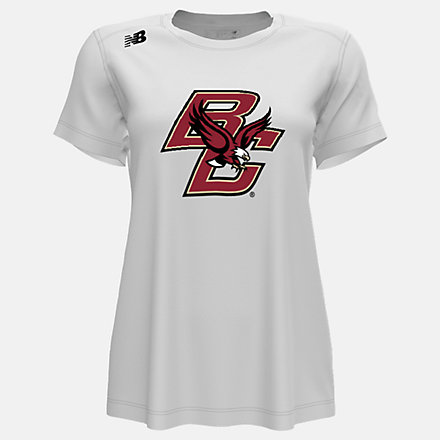 New Balance NB Short Sleeve Tech Tee(Boston College), WT500BCBWT image number null