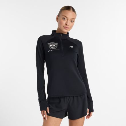 United Airlines NYC Half Athletics Heat Grid Half Zip
