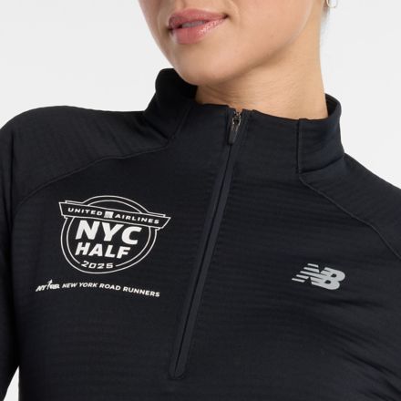 United Airlines NYC Half Athletics Heat Grid Half Zip