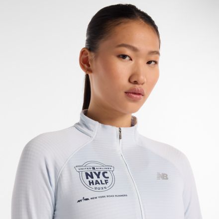 United Airlines NYC Half Athletics Heat Grid Half Zip