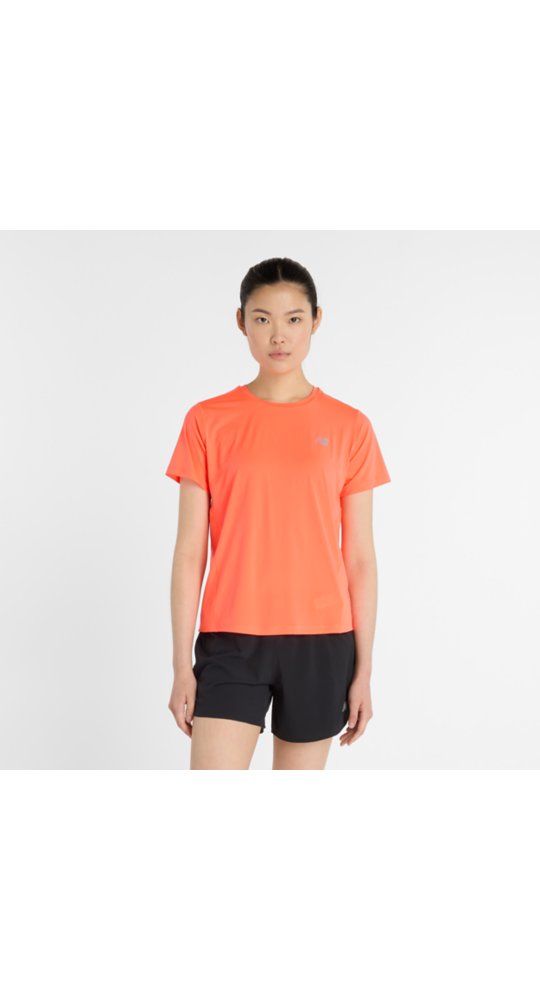 New Balance Race Day T-Shirt in Urgent Red