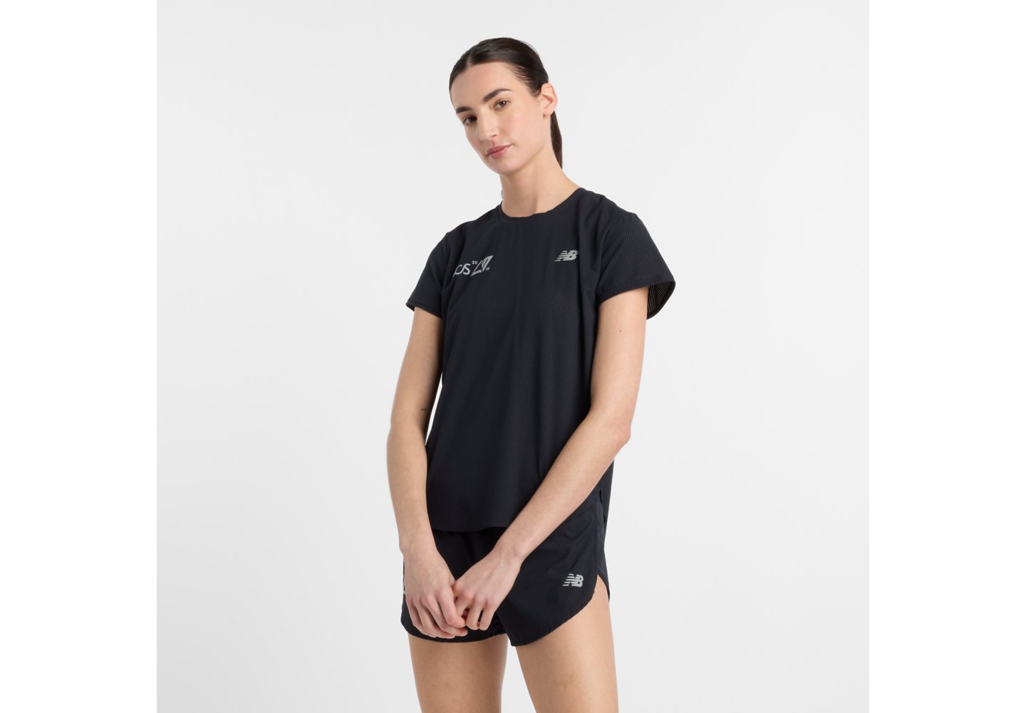 New Balance London Edition Race Day Ultra Light T-Shirt in Black — photo 1 of 1