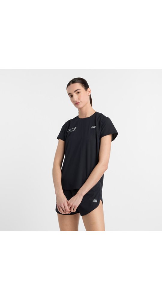 New Balance London Edition Race Day Ultra Light T-Shirt in Black