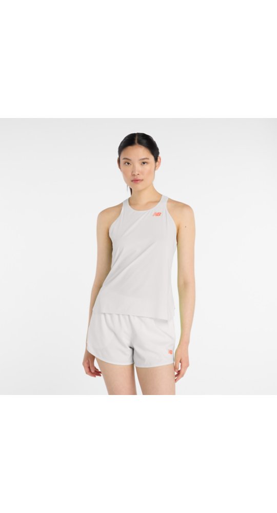 New Balance Race Day Ultra Light Singlet in Grey Matter