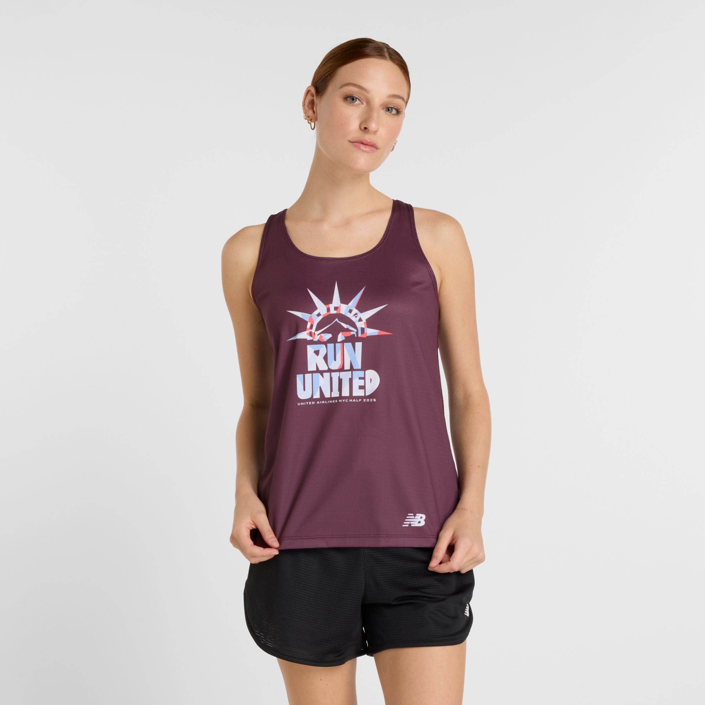 

New Balance Women's United Airlines NYC Half Run Singlet Purple - Purple