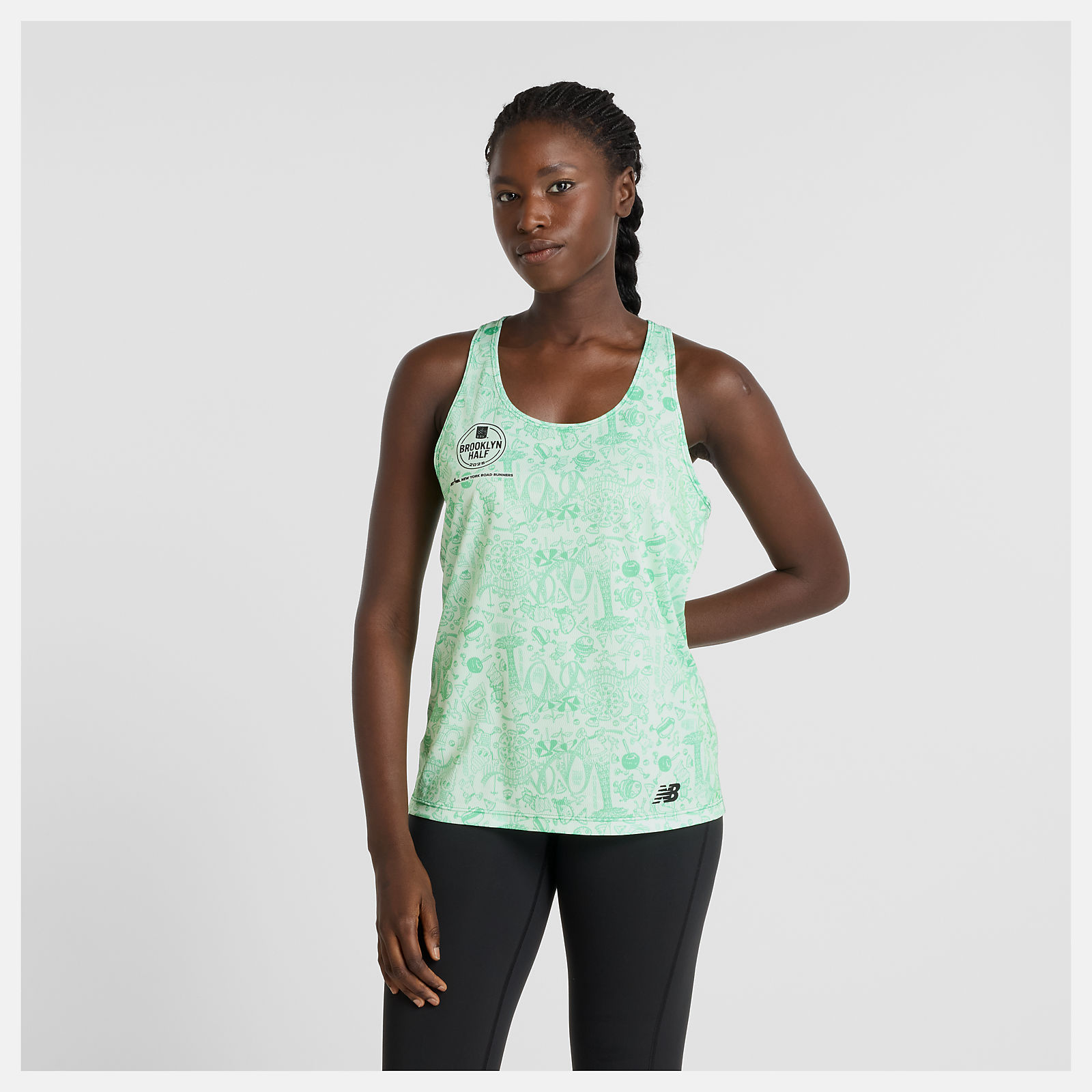 RBC Brooklyn Half Printed Run Singlet - New Balance RBC Brooklyn Half Printed Run Singlet - New Balance