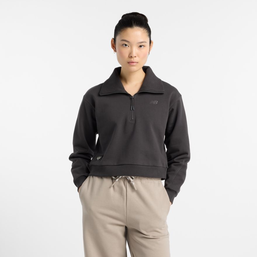 New Balance Women's NB X Lunar New Year Half Zip Hoodie (Black Cement)