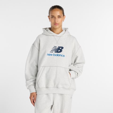 Женские худи New Balance Athletics French Terry Logo Hoodie