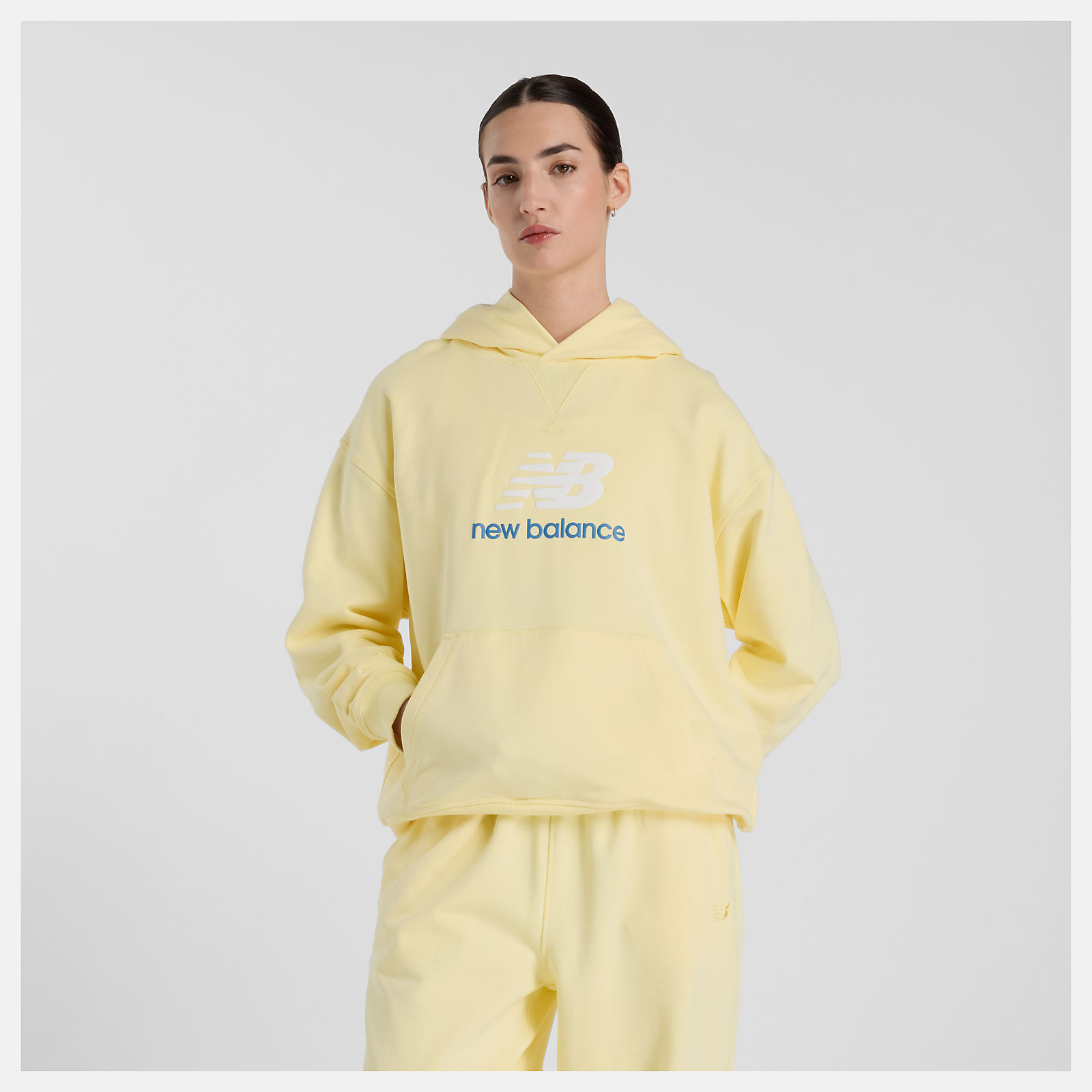Women's Athletics French Terry Logo Hoodie Lifestyle - New Women's Athletics French Terry Logo Hoodie Lifestyle - New