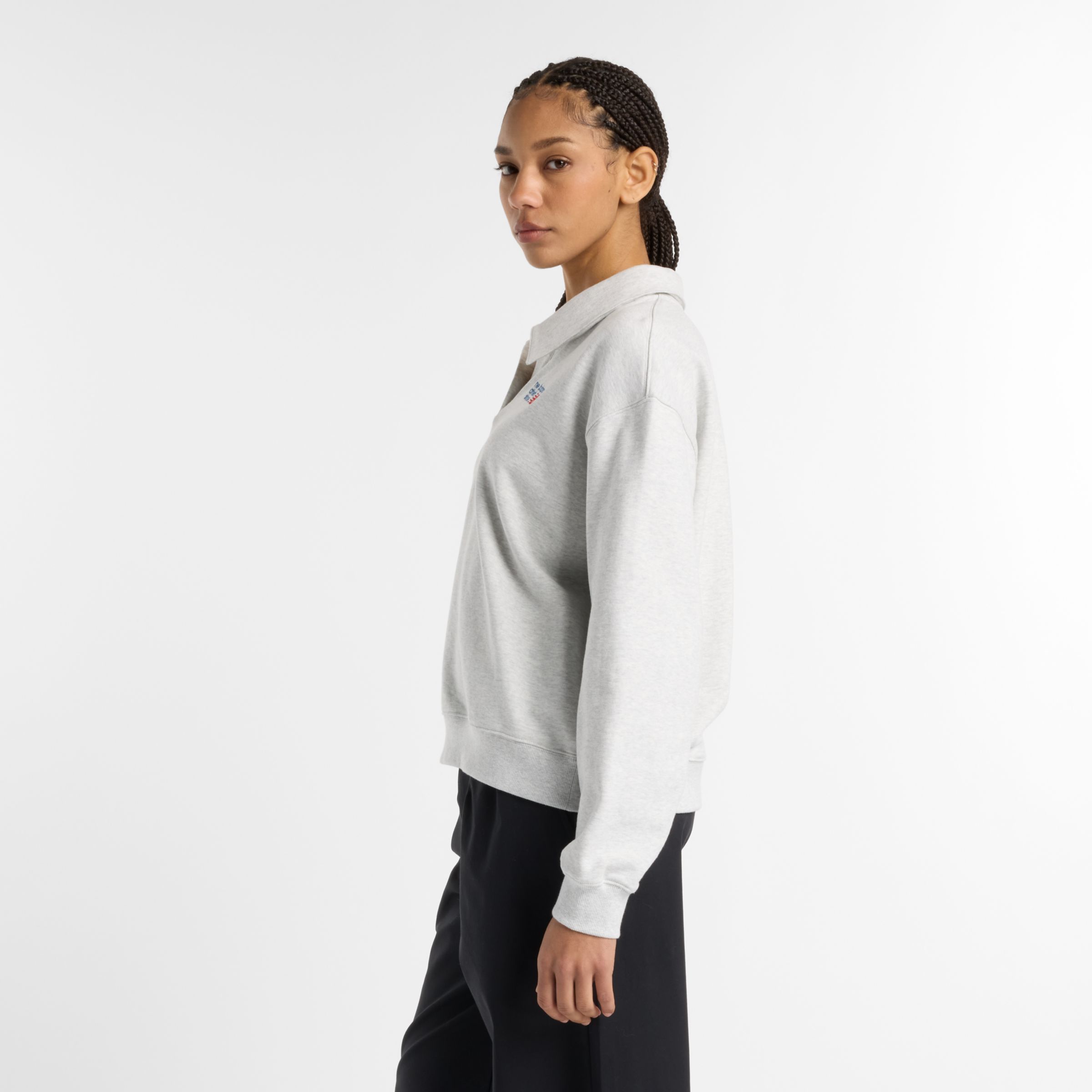 フレンチテリーポロスウェットシャツ