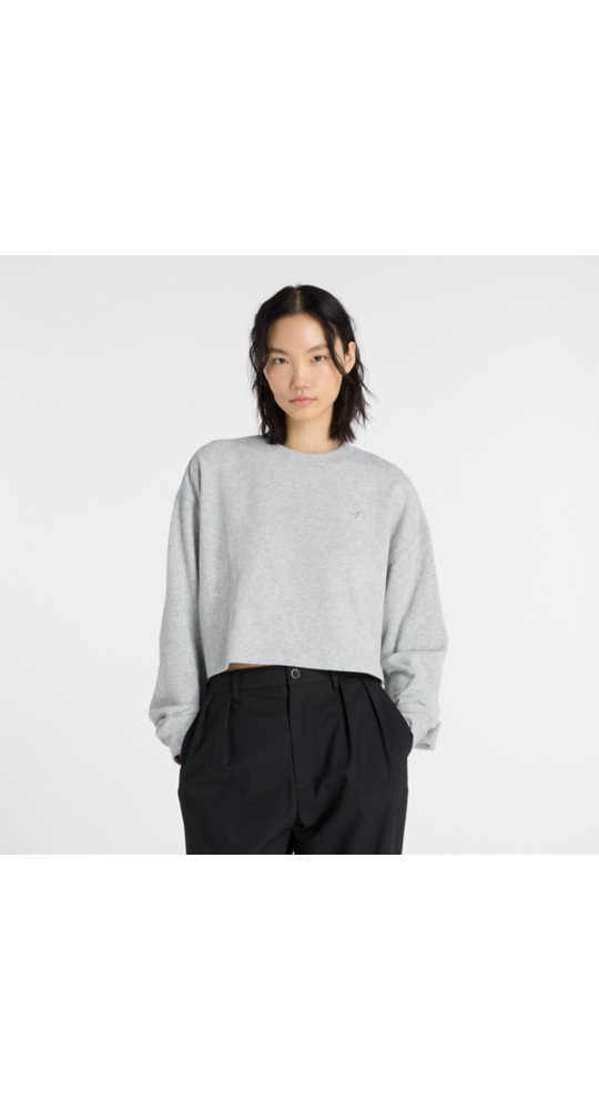 New Balance Coastal Fleece Crew in Linen