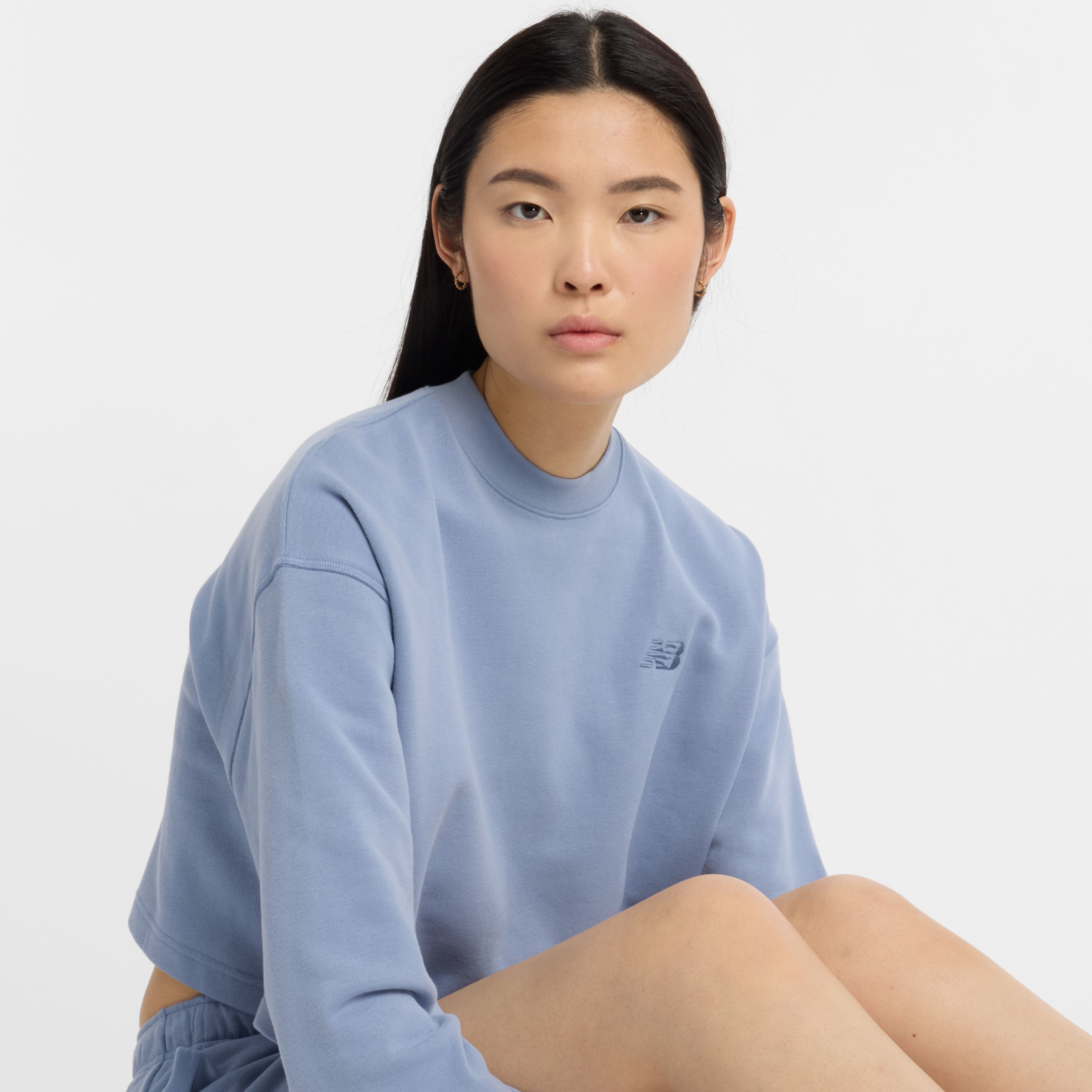 NEW BALANCE WOMEN'S COASTAL FLEECE CREW SHIRT 