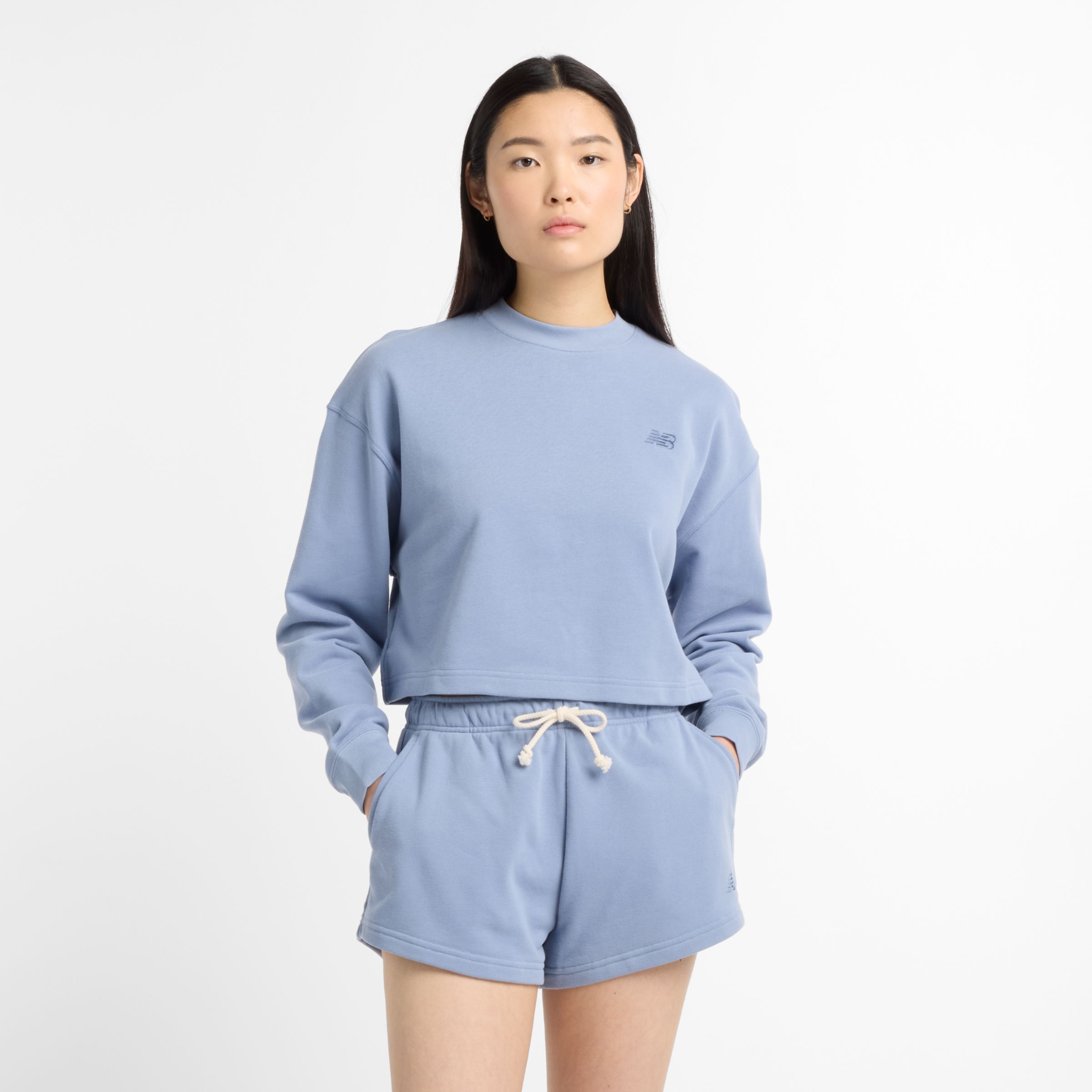 

New Balance Women's Coastal Fleece Crew Blue - Blue