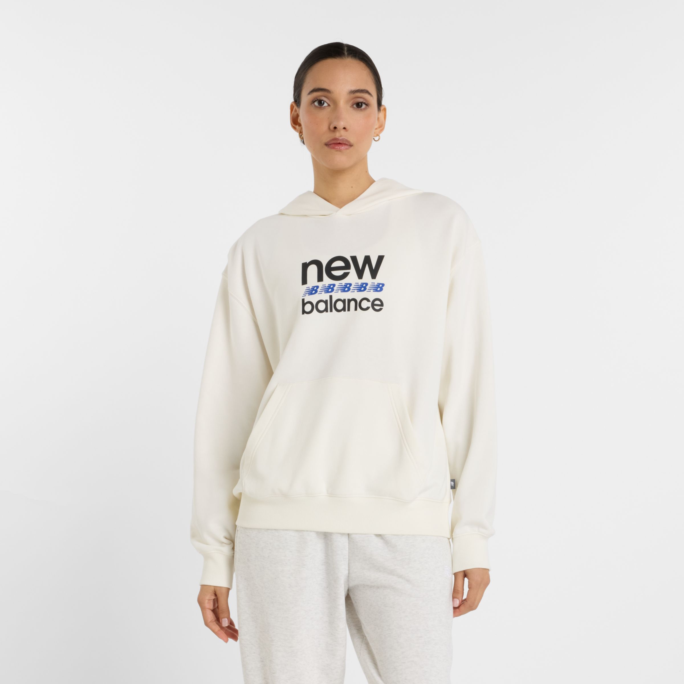 

New Balance Women's Sport Graphic French Terry Hoodie White - White